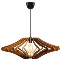 HÄNGELEUCHTE 47/55 cm   - Beige, Design, Holzwerkstoff (47/55cm) - P & B