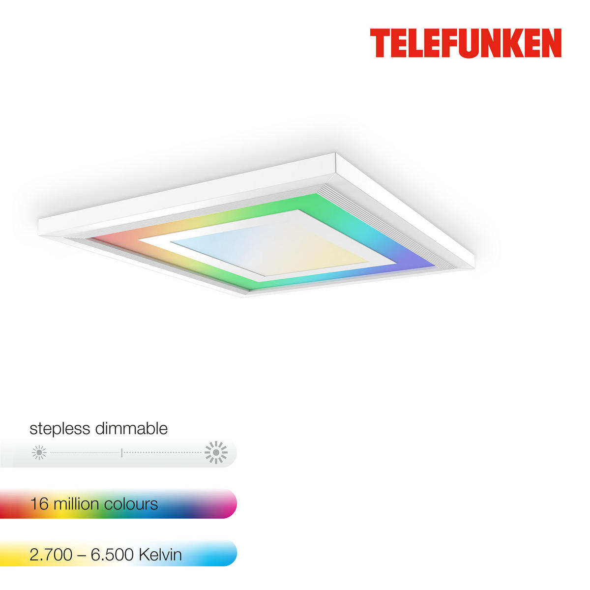 LED-PANEL   18 W/1600 lm/3000-6500 K// - bela, Trend, kovina/umetna masa (29,5/5,5cm)