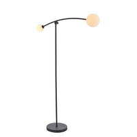 BOGENLEUCHTE 26/89,5/165 cm    - Goldfarben/Opal, Design, Glas/Metall (26/89,5/165cm) - ENDON