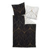 WENDEBETTWÄSCHE J.D. Makosatin 135/200 cm  - Schwarz/Braun, Design, Textil (135/200cm) - Janine
