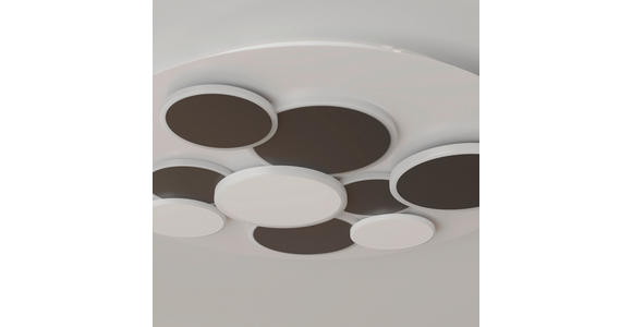 LED-DECKENLEUCHTE 46,8/6 cm - Schwarz/Weiß, Trend, Kunststoff/Metall (46,8/6cm) - Novel
