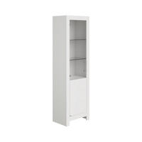 VITRINE in Weiß  - Chromfarben/Weiß, Design, Glas/Holzwerkstoff (631/205,2/39,3cm) - Paidi