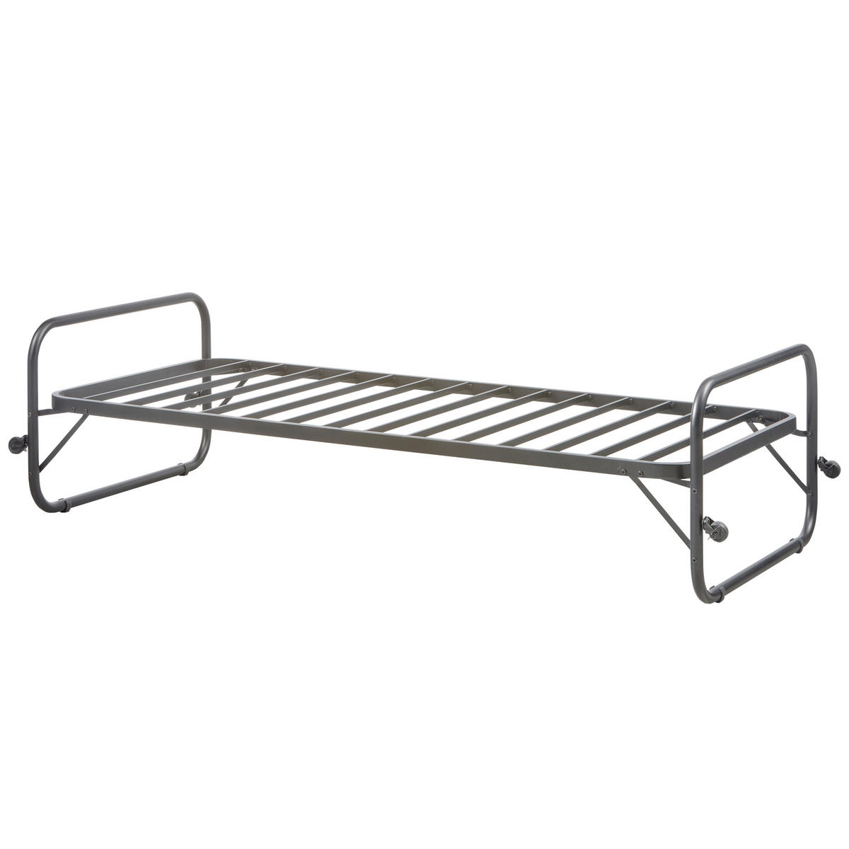 KLAPPBETT 90/200 cm Schwarz  - Schwarz, Basics, Metall (90/200cm) - MID.YOU