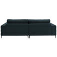 ECKSOFA  in Flachgewebe Petrol  177/253 cm  - Petrol/Schwarz, Design, Textil/Metall (177/253cm) - Dieter Knoll