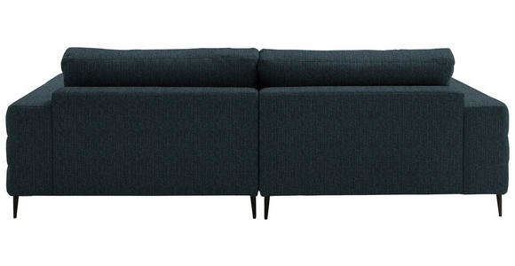 ECKSOFA  in Flachgewebe Petrol  177/253 cm  - Petrol/Schwarz, Design, Textil/Metall (177/253cm) - Dieter Knoll