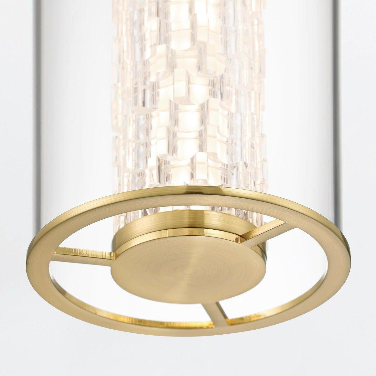 LED-HÄNGELEUCHTE 15/50,5/60 cm    - Goldfarben, Basics, Glas/Metall (15/50,5/60cm) - Elstead Lighting