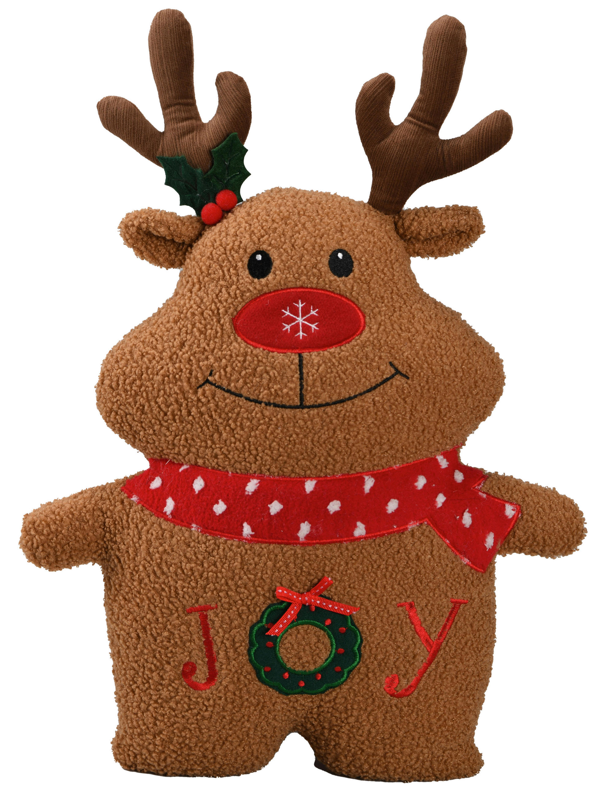ZIERKISSEN    - Rot/Braun, LIFESTYLE, Textil (36/48cm) - X-Mas