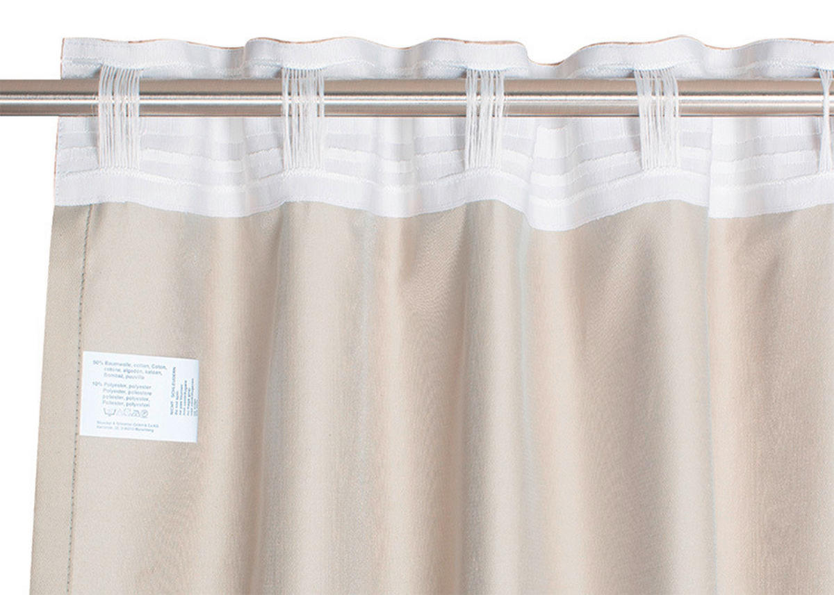FERTIGVORHANG blickdicht  - Sandfarben, Basics, Textil (130/300cm) - Schöner Wohnen