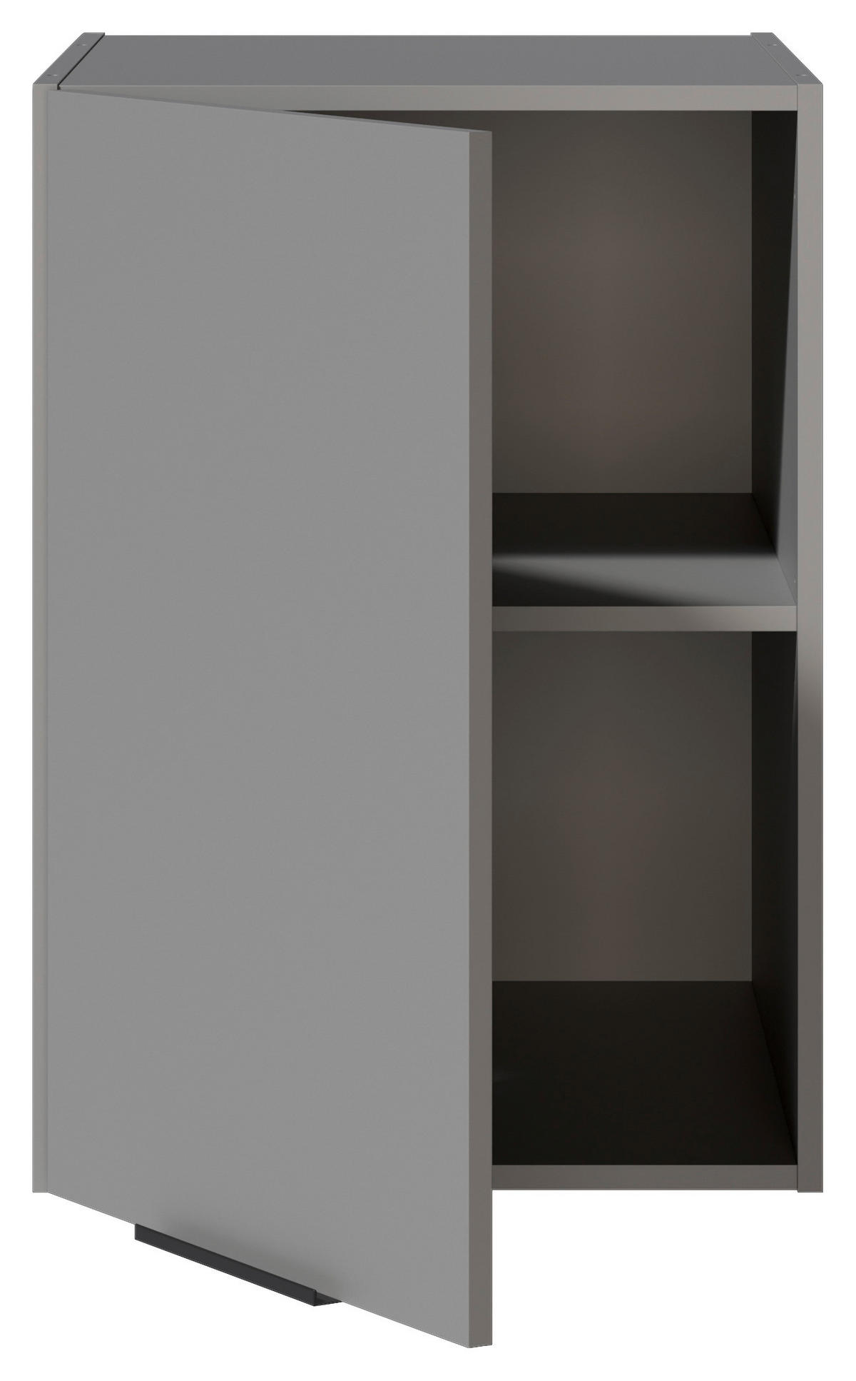 AUFSATZSCHRANK 50/70/68 cm   - Schwarz/Grau, Basics, Holzwerkstoff/Metall (50/70/68cm) - MID.YOU