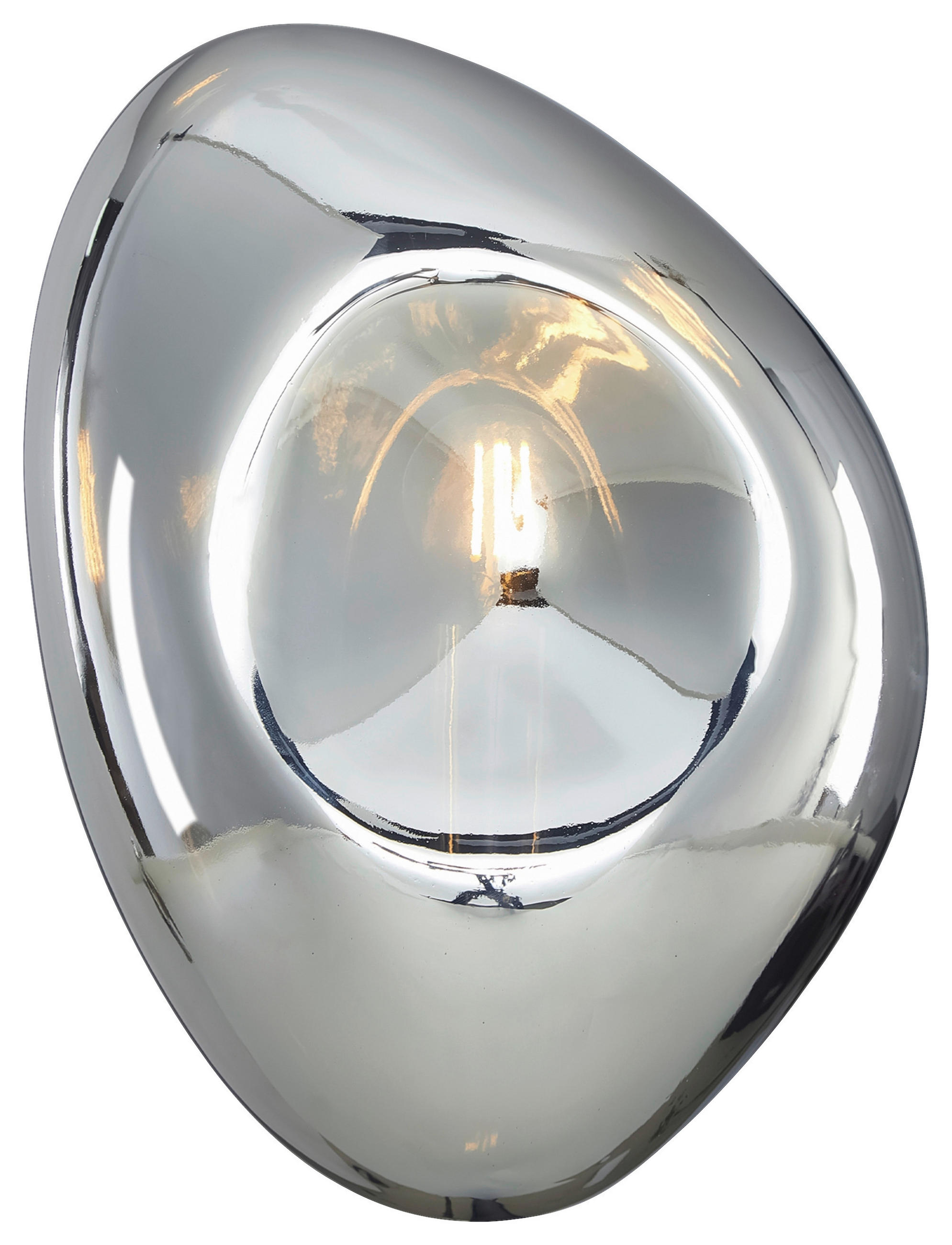 WANDLEUCHTE - Chromfarben/Schwarz, Basics, Glas/Metall (20,8/27,5/12,8cm) - MAYTONI