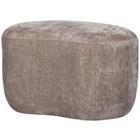 HOCKER in Textil Taupe  - Taupe, Design, Textil (73/43/51cm) - Livetastic