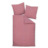 WENDEBETTWÄSCHE Giorgio Makosatin 135/200 cm  - Weiß/Dunkelrot, KONVENTIONELL, Textil (135/200cm) - Janine