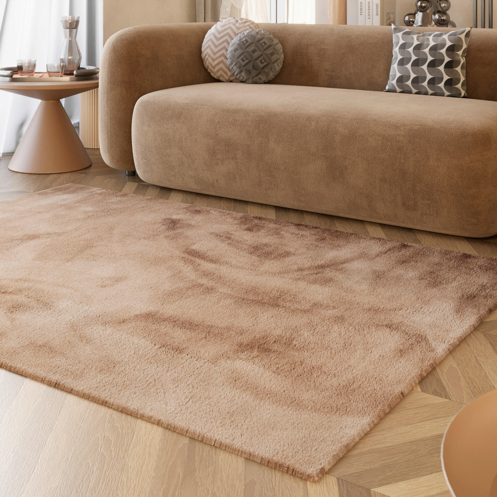 HOCHFLORTEPPICH 70/140 cm ESP-4377-08 Altrosa - Altrosa, KONVENTIONELL, Textil (70/140cm) - Esprit