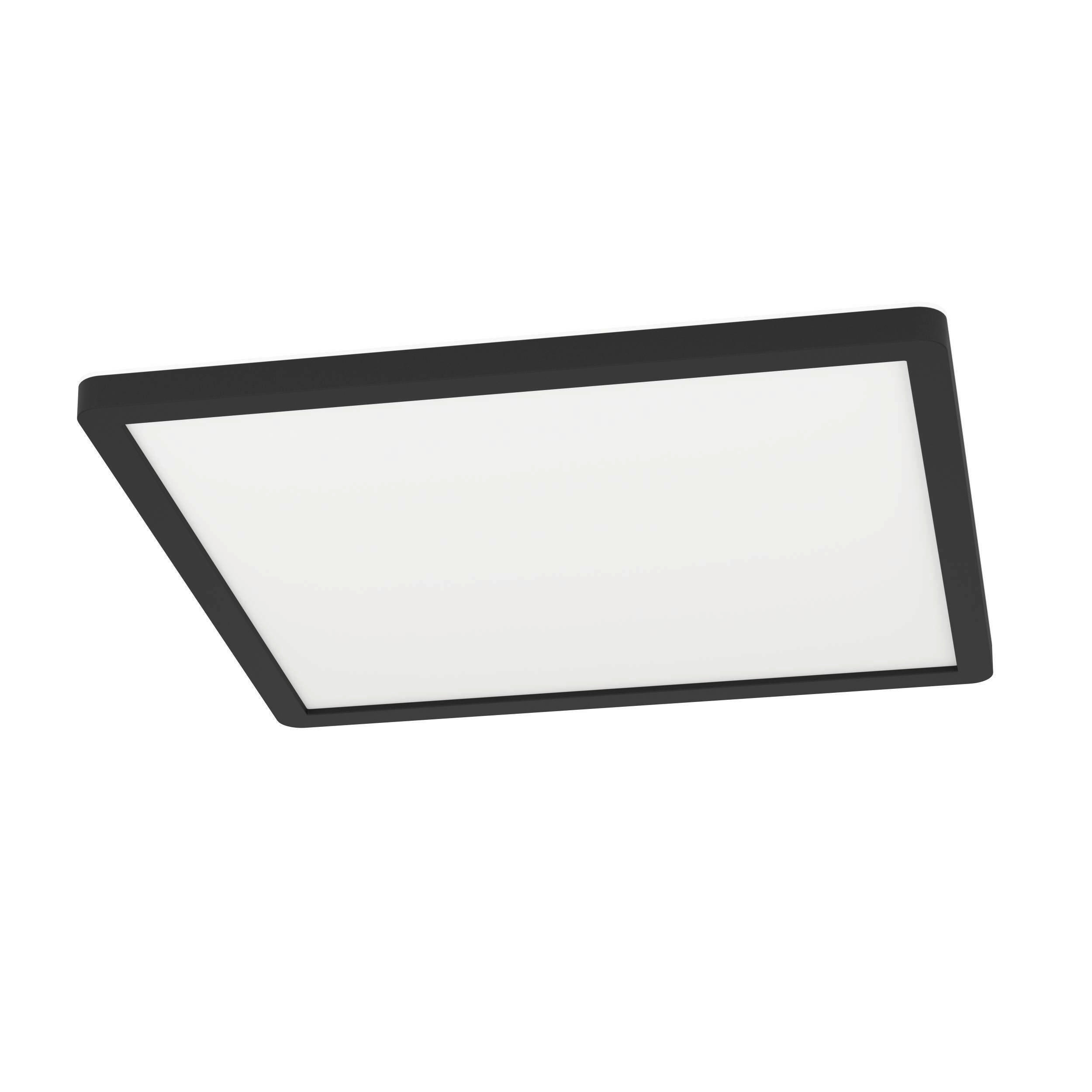 Celina Badezimmer-Deckenleuchte Curitiba Schwarz, Weiß 29x2.5x29 cm