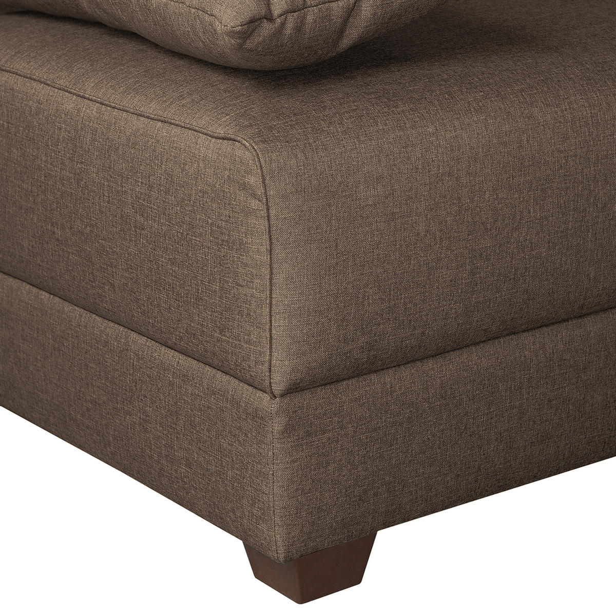 SCHLAFSOFA in Webstoff Braun  - Dunkelbraun/Braun, Design, Holz/Textil (202/85/110cm) - MID.YOU