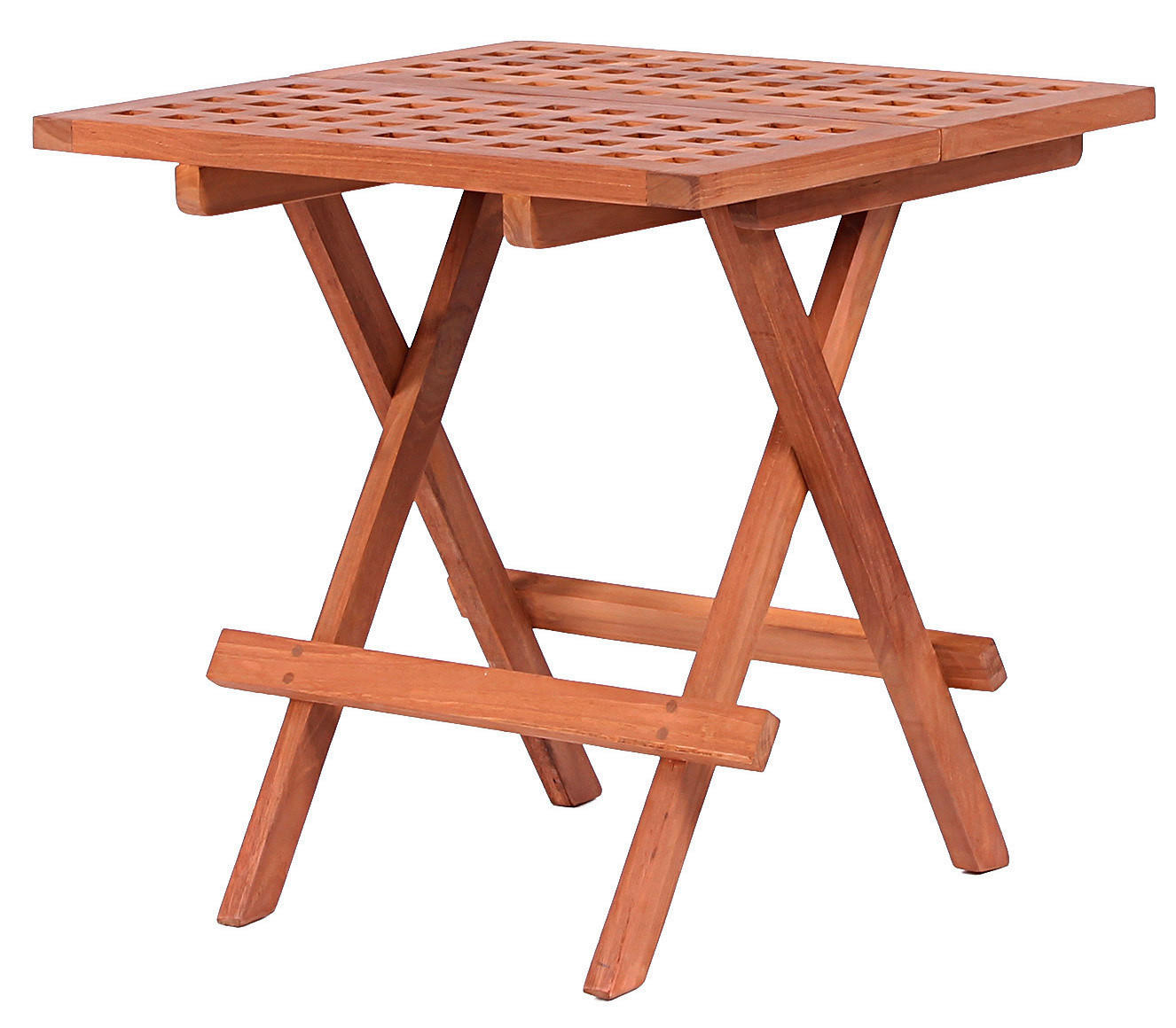 GARTENBEISTELLTISCH Holz  - Teakfarben, Basics, Holz (50/50/50cm) - Gardenson