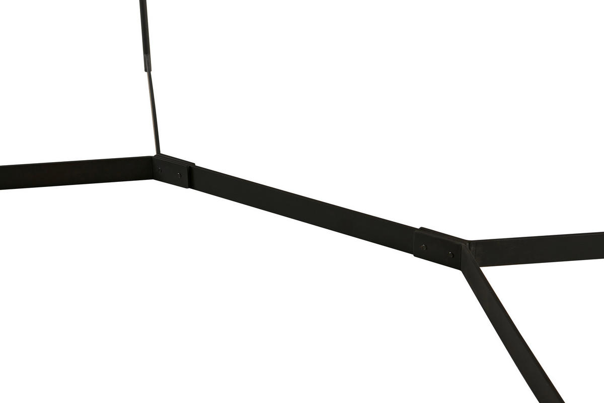 TABLE BASSE in Holz, Metall, Keramik  - noir/couleur écru, Design, céramique/métal (110/40/65cm) - Livetastic