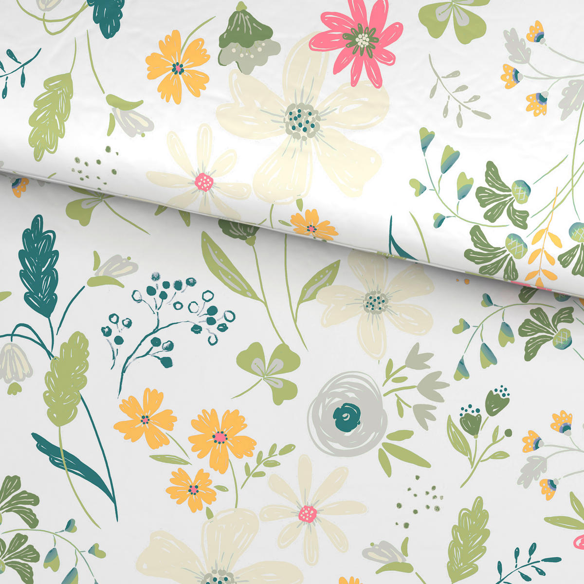 BETTWÄSCHE CUBY Satin 140/200 cm  - Multicolor, KONVENTIONELL, Textil (140/200cm) - Esposa