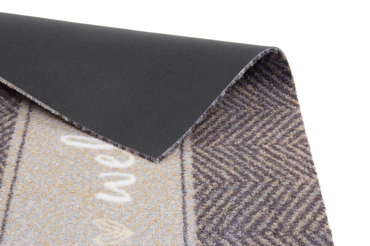 FUßMATTE  50/70 cm  Braun, Weiß, Beige  - Beige/Braun, Design, Textil (50/70cm) - Esposa