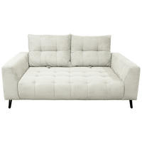 BIGSOFA Cord Naturfarben  - Schwarz/Naturfarben, KONVENTIONELL, Textil/Metall (246/100/116cm) - Carryhome