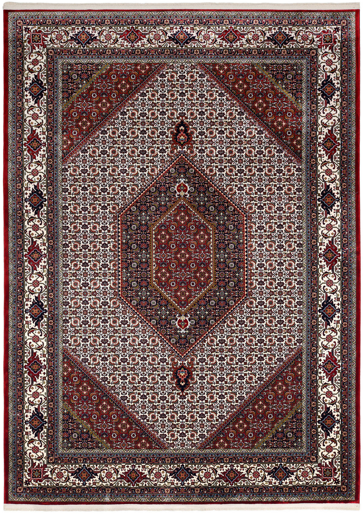WEBTEPPICH 160/230 cm Mithras Bidjar Creme, Rot  - Rot/Creme, LIFESTYLE, Textil (160/230cm) - Novel