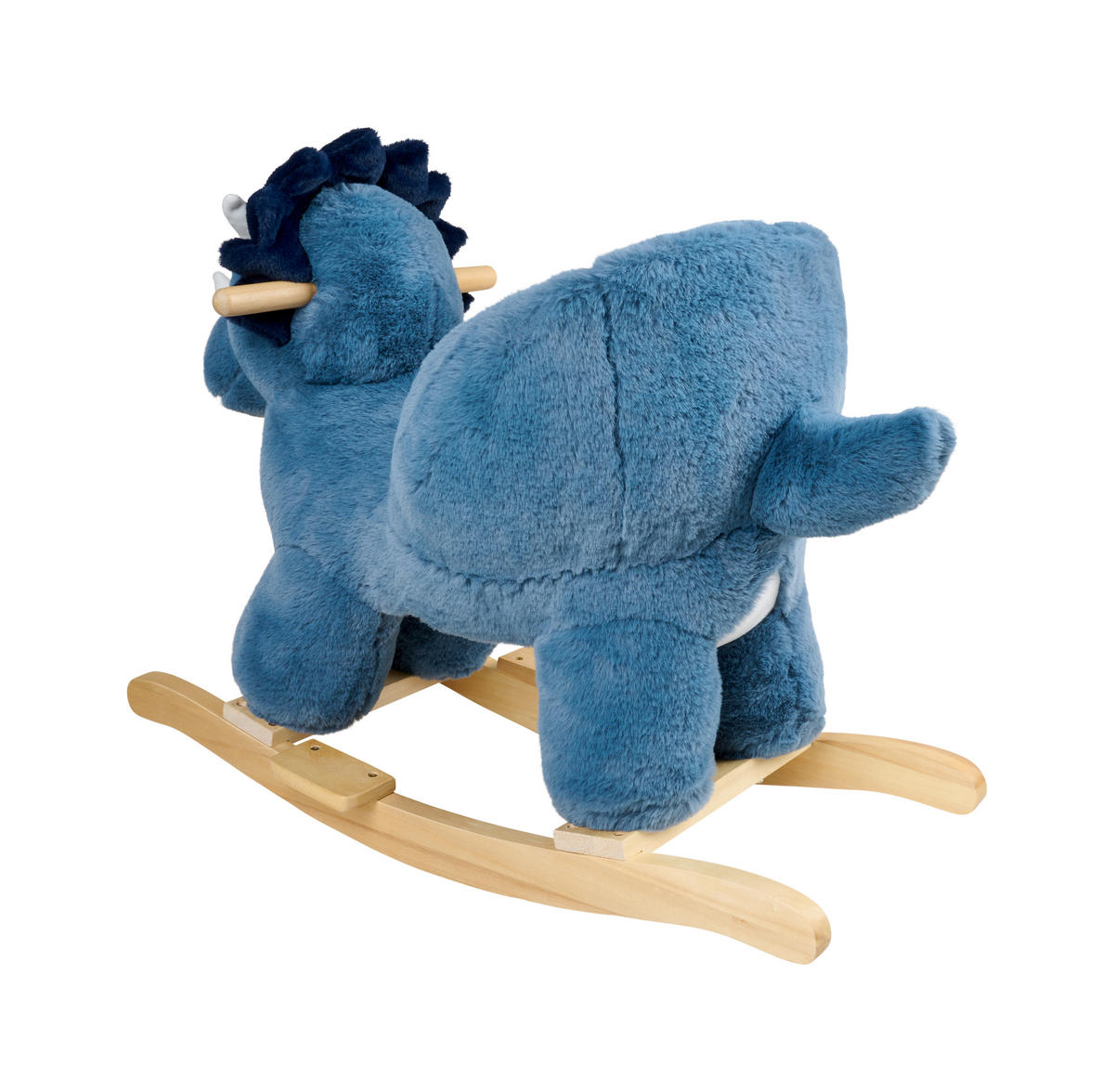 SCHAUKELTIER  - Blau/Ecru, Trend, Holz/Textil (68/33/55cm) - Patinio
