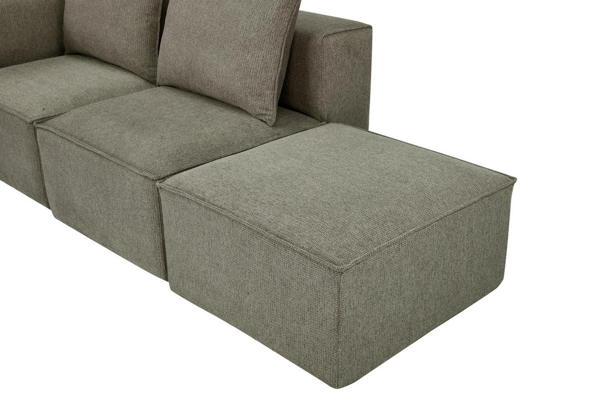 HOCKER Webstoff Olivgrün  - Olivgrün, Design, Kunststoff/Textil (71/41/71cm) - Carryhome