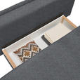BOXSPRINGSOFA Webstoff Dunkelgrau  - Dunkelgrau/Schwarz, Design, Textil/Metall (200/100/108cm) - Novel