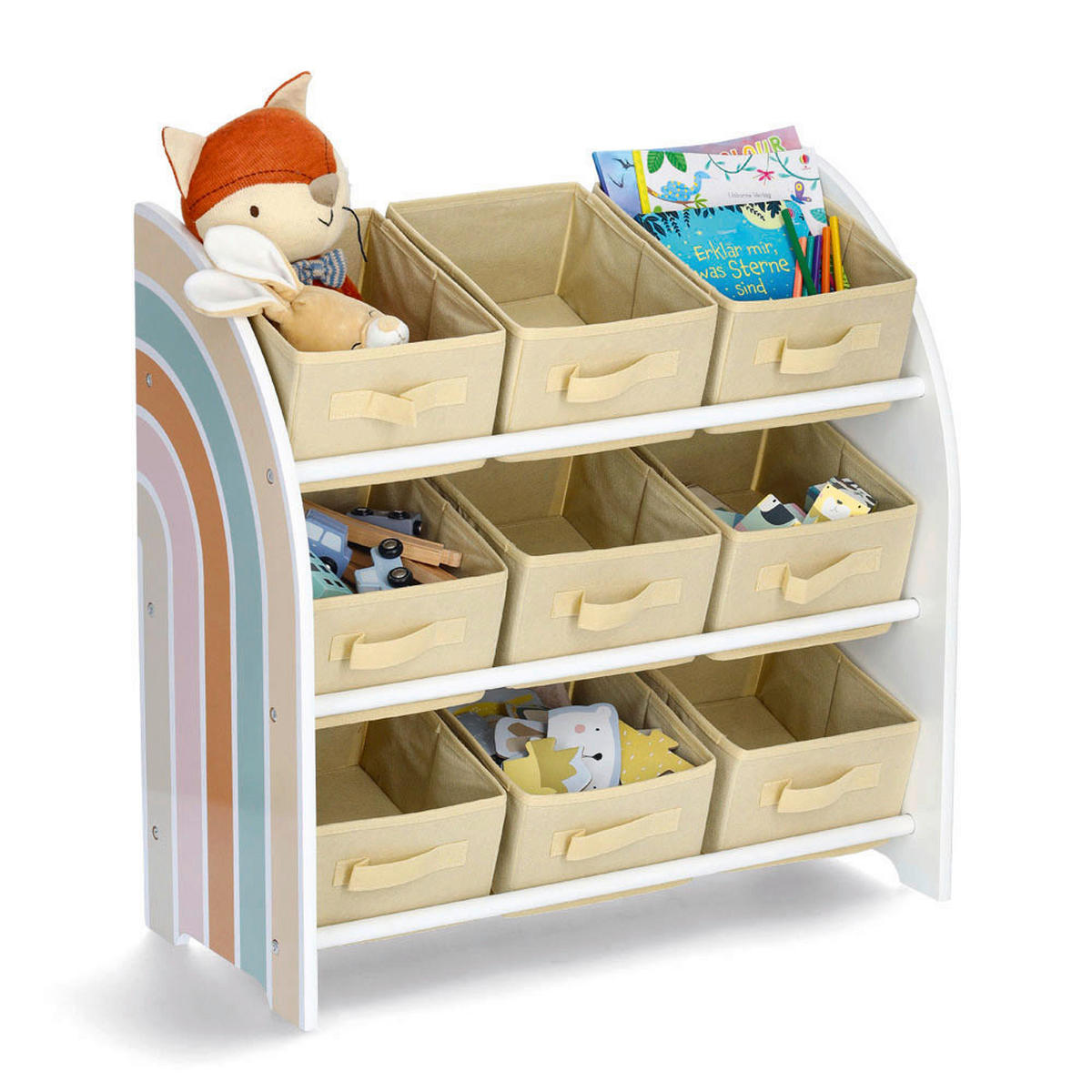 KINDERREGAL 65/52/65 cm  - Weiß/Naturfarben, Basics, Holz/Holzwerkstoff (65/52/65cm) - Zeller Present