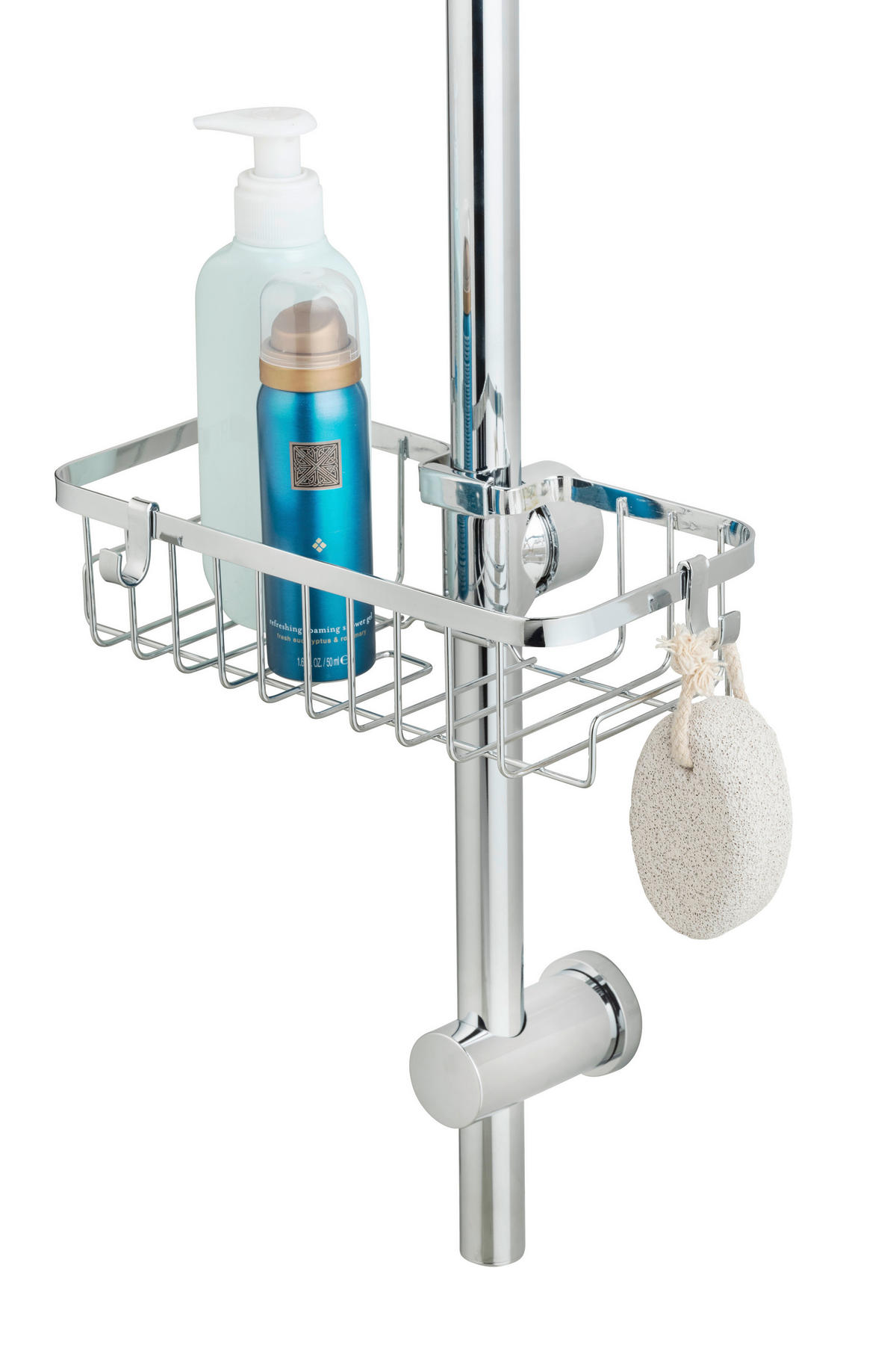 DUSCHKORB - Chromfarben, MODERN, Kunststoff (28,5/4/11,5cm) - Wenko