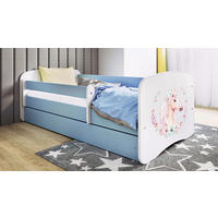 KINDER-/JUNIORBETT - Blau/Birkefarben, MODERN, Holz/Holzwerkstoff (80/160cm) - MID.YOU