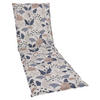 LIEGENAUFLAGE in Beige, Blau Floral  - Blau/Beige, Design, Textil (60/6/190cm)