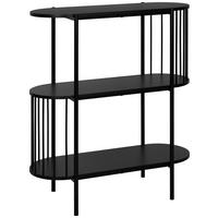 REGAL Schwarz  - Schwarz, Trend, Holzwerkstoff/Metall (80/95/34cm) - Xora