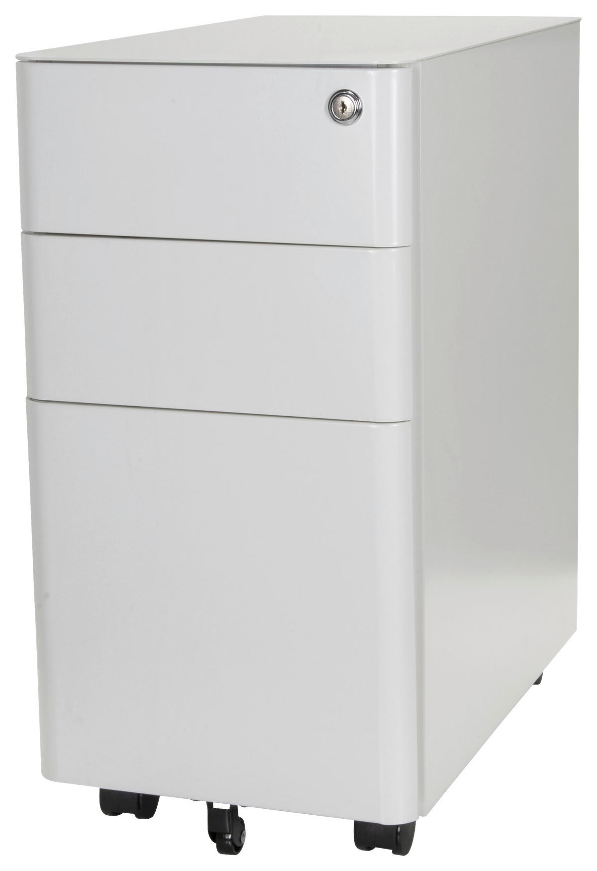 ROLLCONTAINER Weiß  - Weiß, MODERN, Kunststoff/Metall (30/59/50cm) - MID.YOU