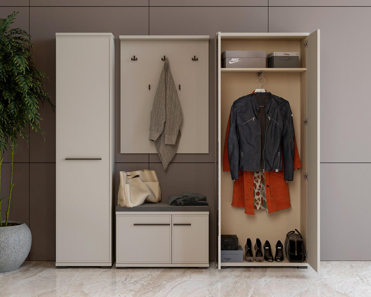 OMARA ZA ČEVLJE  - Moderno, umetna masa/leseni material (76/117/36cm) - Hom`in