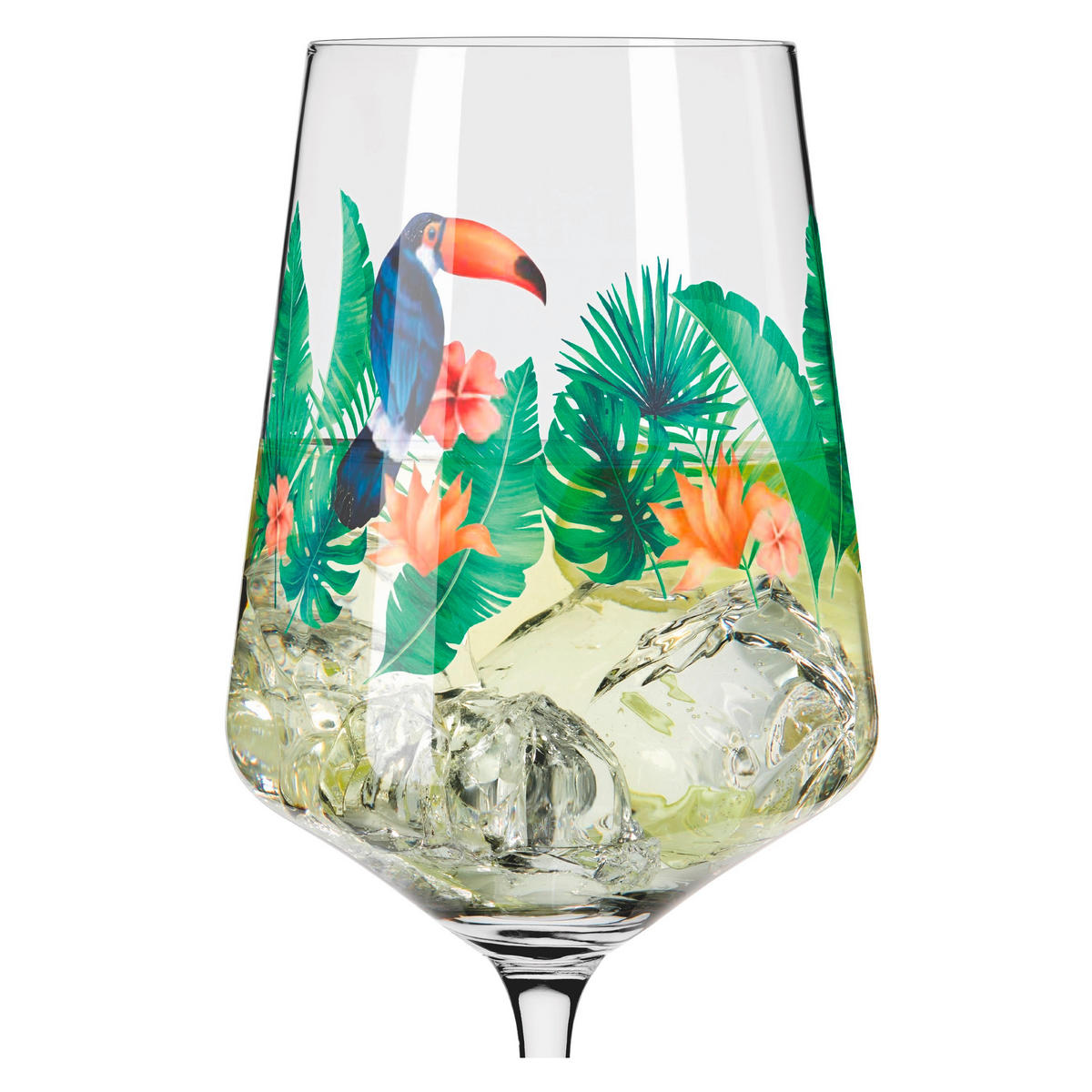 SPRITZERGLAS 544 ml  - Blau/Orange, LIFESTYLE, Glas (8,3/22,5/8,3cm) - Ritzenhoff