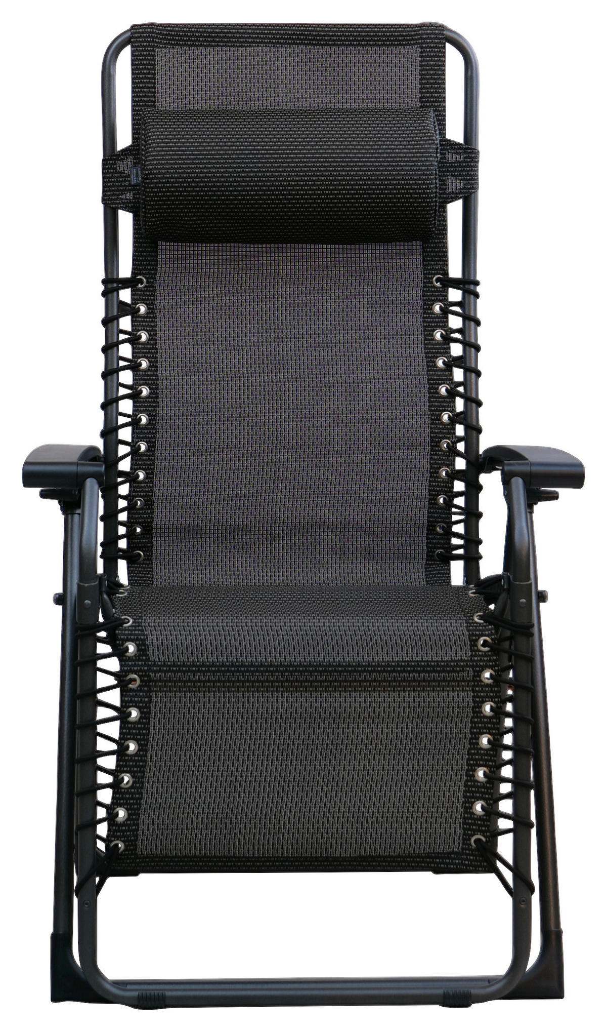 GARTEN-RELAXSESSEL Stahl  - Anthrazit, KONVENTIONELL, Kunststoff/Textil (67/120/67cm)