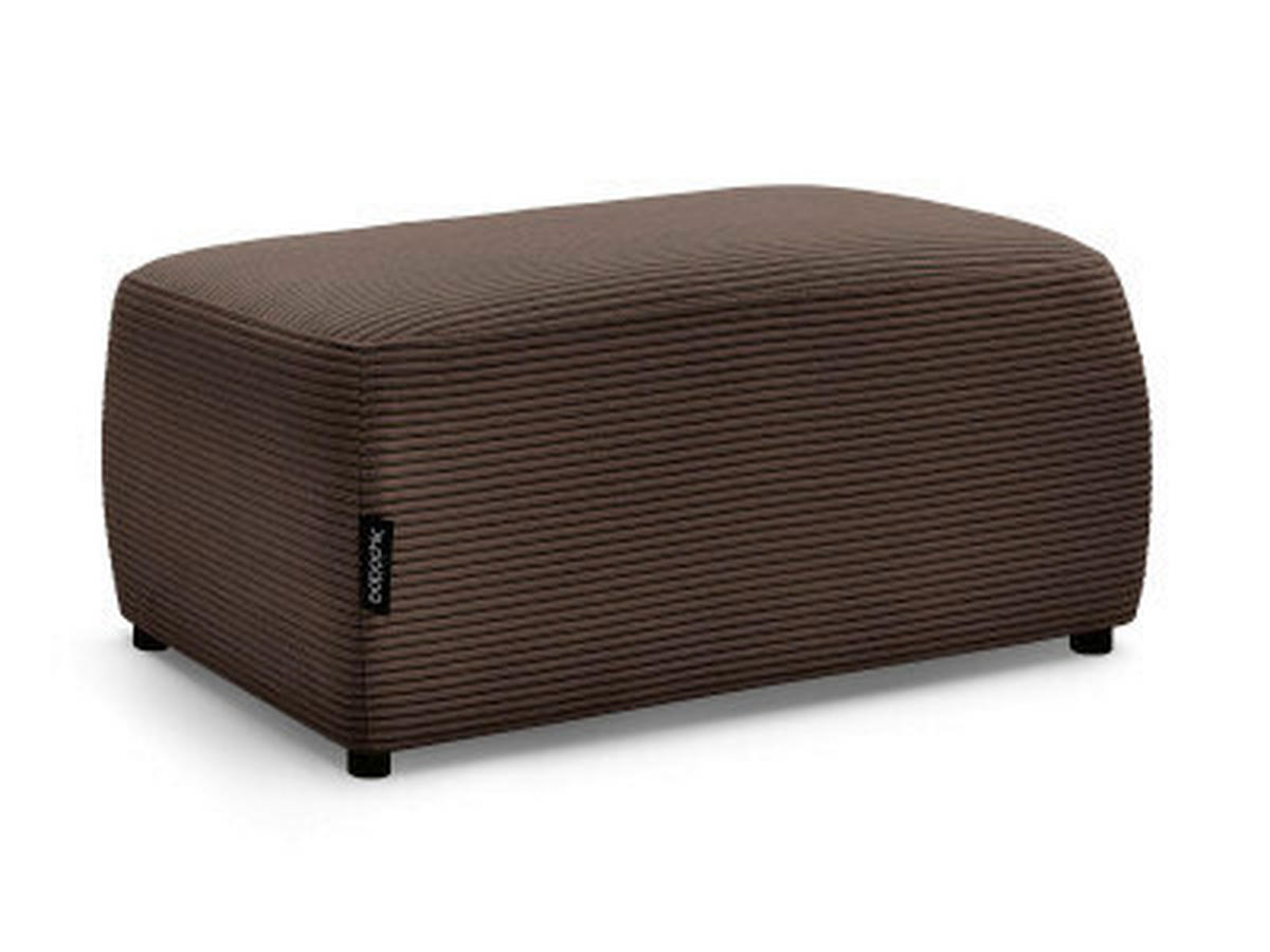 HOCKER ATILLA Cord Taupe  - Taupe/Schwarz, MODERN, Kunststoff/Textil (92/44/48cm)