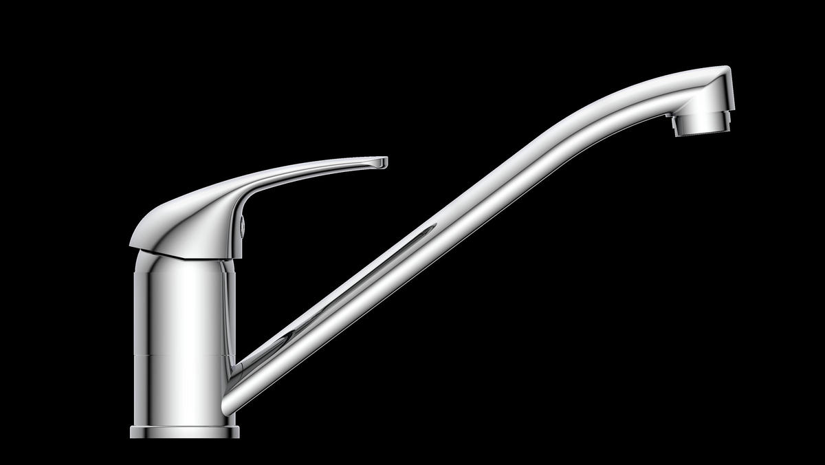 KÜCHENBLOCK PN 80 280 cm  in Graphitfarben, Eichefarben  - Eichefarben/Schwarz, Design, Holzwerkstoff/Metall (280cm) - Pino