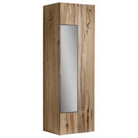 GARDEROBENSCHRANK 64/194/42,5 cm  - Eichefarben/Silberfarben, Natur, Glas/Holz (64/194/42,5cm) - Voglauer