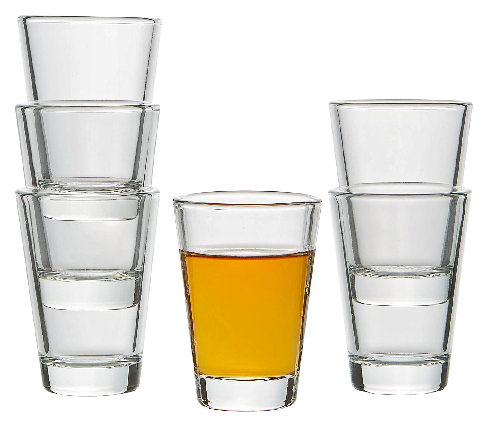 GLÄSERSET  6-teilig  - Klar, Basics, Glas (15,3/7,4/10,4cm) - Leonardo