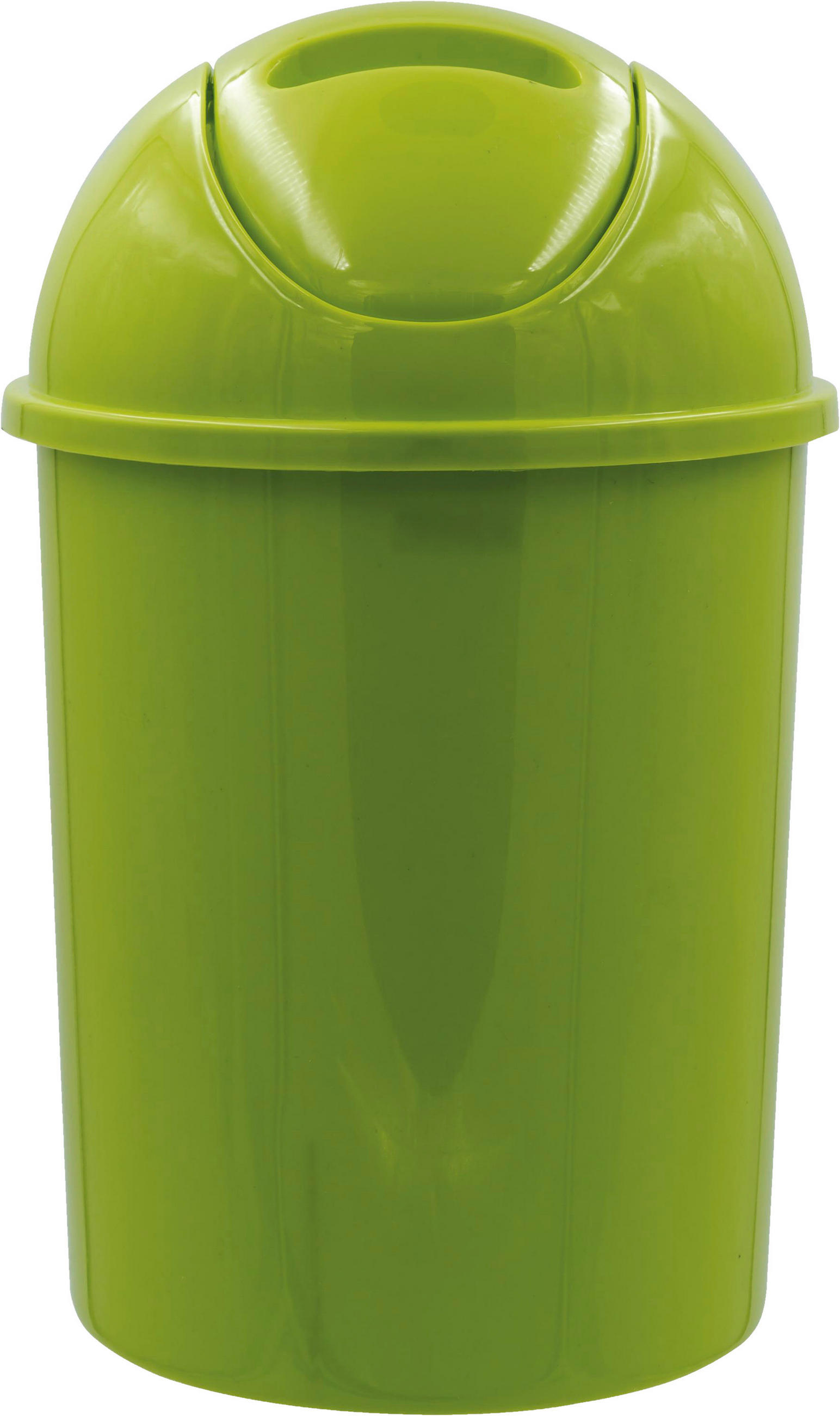 ODPADKOVÝ KÔŠ, 5 l - zelená, Basics, plast (19/31/19cm)