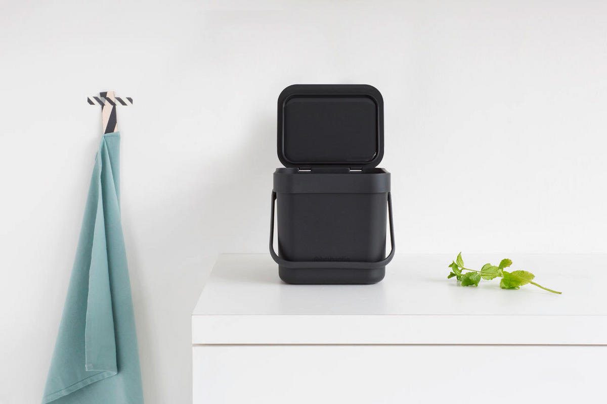 ABFALLEIMER SORT & GO 3 L  - Grau, Design, Kunststoff (13,9/17,4/18,8cm) - Brabantia