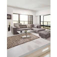 ECKSOFA Hellgrau Chenille  - Chromfarben/Hellgrau, Design, Textil (301/207cm) - Xora
