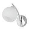 VÄGGLAMPA 22/13/21 cm   - vit/kromfärg, Klassisk, metall (22/13/21cm)