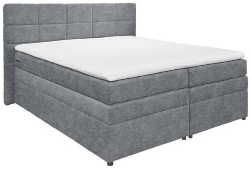 BOXSPRINGBETT 180/200 cm  in Anthrazit  - Anthrazit, Konventionell, Kunststoff/Textil (180/200cm) - MID.YOU