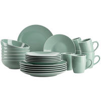 KOMBISERVICE Elissa 24-teilig  - Grün, Basics, Keramik (46,5/33/32cm) - Mäser