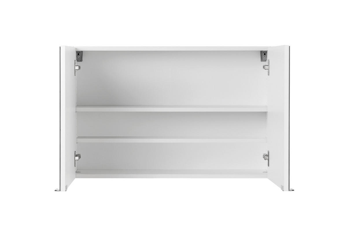SPIEGELSCHRANK 80/65/20 cm  - Chromfarben/Weiss, Modern, Holzwerkstoff/Metall (80/65/20cm) - Held