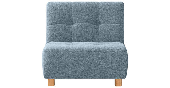 SCHLAFSESSEL  in Flachgewebe Hellblau  - Naturfarben/Hellblau, Design, Holz/Textil (85/92/102cm) - Novel