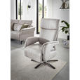 RELAXSESSEL in Textil Hellgrau  - Hellgrau/Schwarz, KONVENTIONELL, Textil/Metall (70/117/85cm) - Dieter Knoll